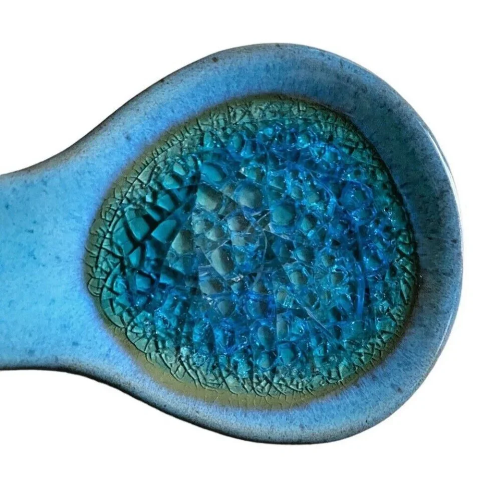 Always Azul Pottery - Handmade spoon rest